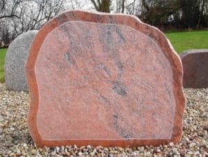 Sådan kunne gravstenen se ud.