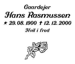 ​​Inskription og dekoration til gravsten