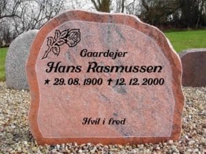 Gravsten tekst Sort - Se din gravsten inden