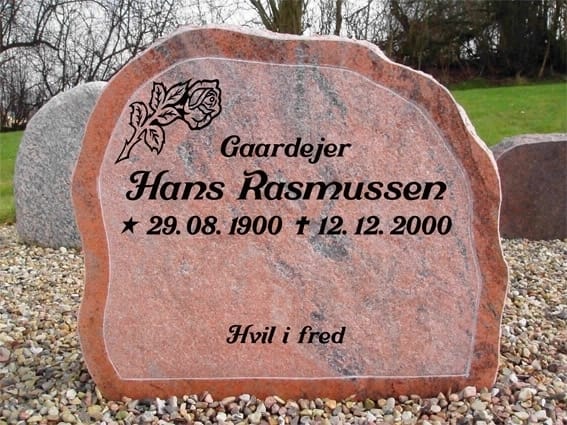 Gravsten tekst Sort - Se din gravsten inden