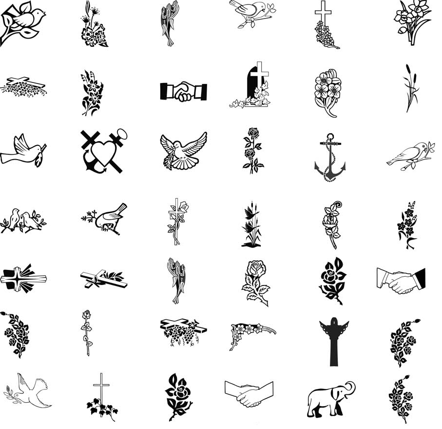 Udsmykninger til Gravsten | Stenhugger Fyn i Svendborg